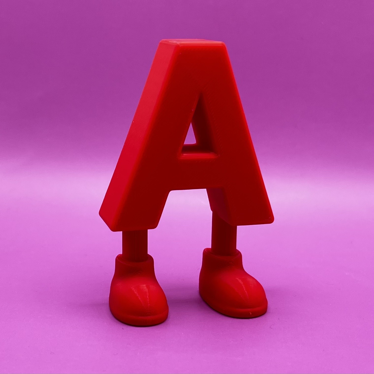 Letter A with legs