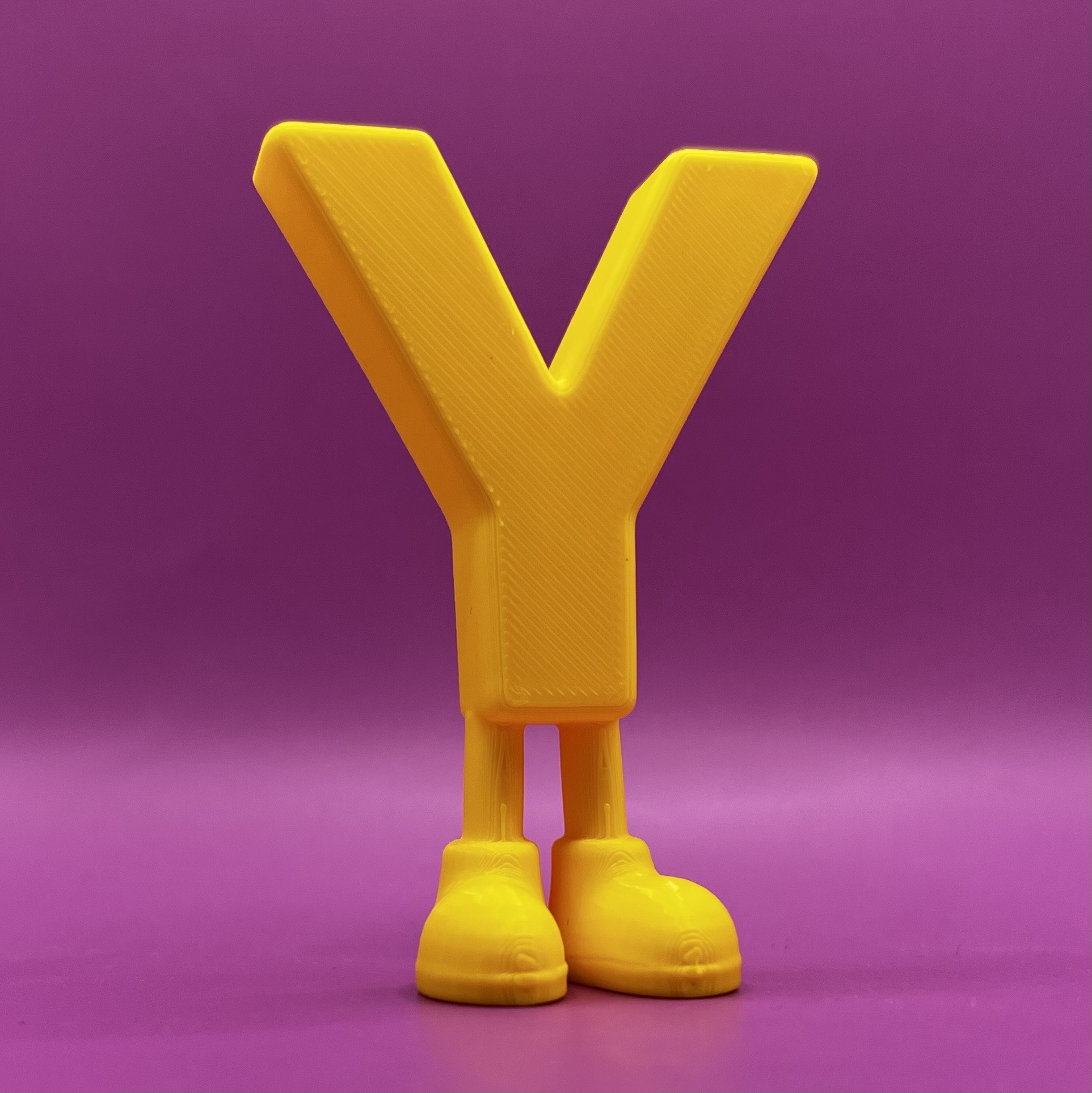 Letter Y with legs